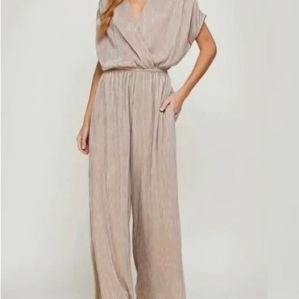 Elegant Beige Jumpsuit